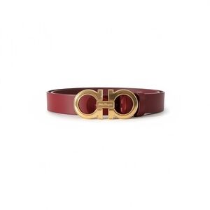 Salvatore Ferragamo Red and Gold men's  Belt